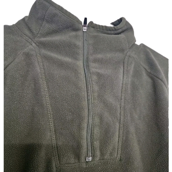 Eddie Bauer Womans Half Zip Sweater Green Size Large - Picture 2 of 4